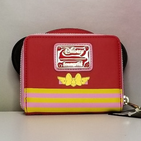 Loungefly Disney Limited Edition (800) Minnie Mouse Pilot Cosplay  Wallet NWT - Picture 5 of 6